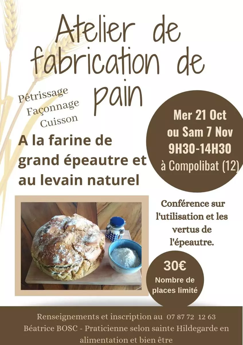 Atelier de fabrication de pain