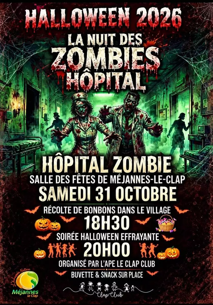 Halloween 2026 La Nuit des Zombies Hôpital