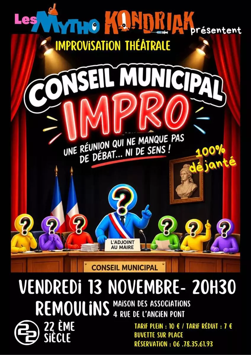 Spectacle d'improvisation théâtrale - Les Mytho-Kondriak