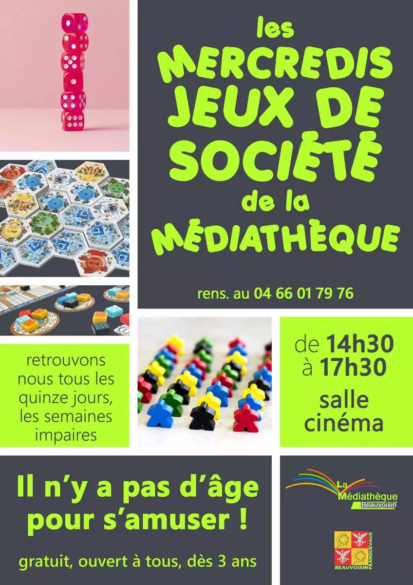 Les mercredis jeux de sociétés
