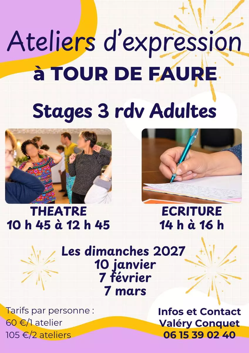 Ateliers d'expression à Tour-de-Faure
