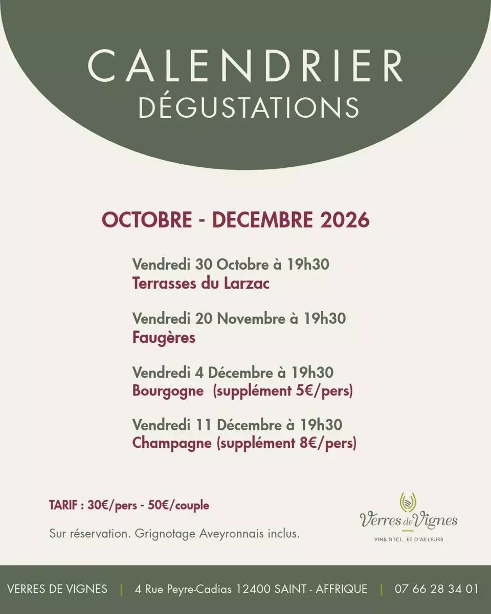 Ateliers de Dégustations: Champagne