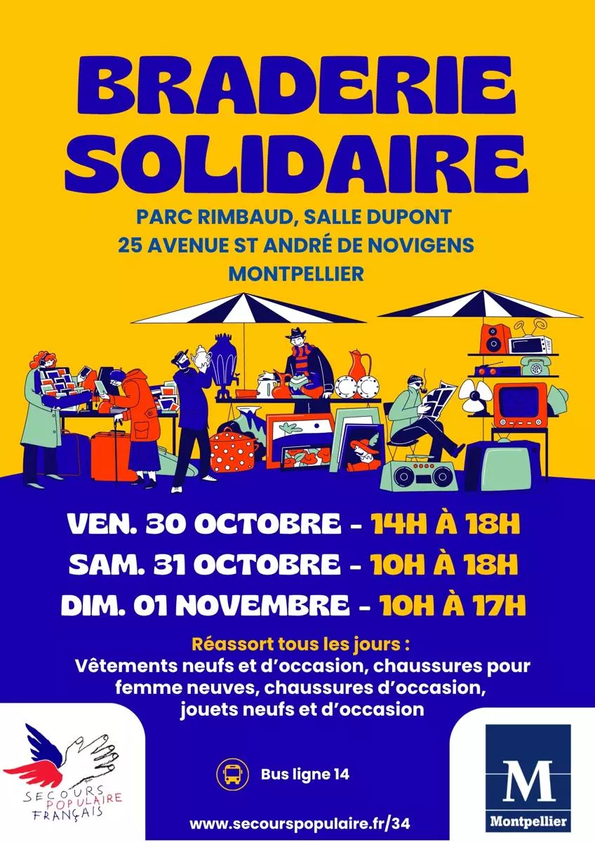 Braderie solidaire - Montpellier Pompignane