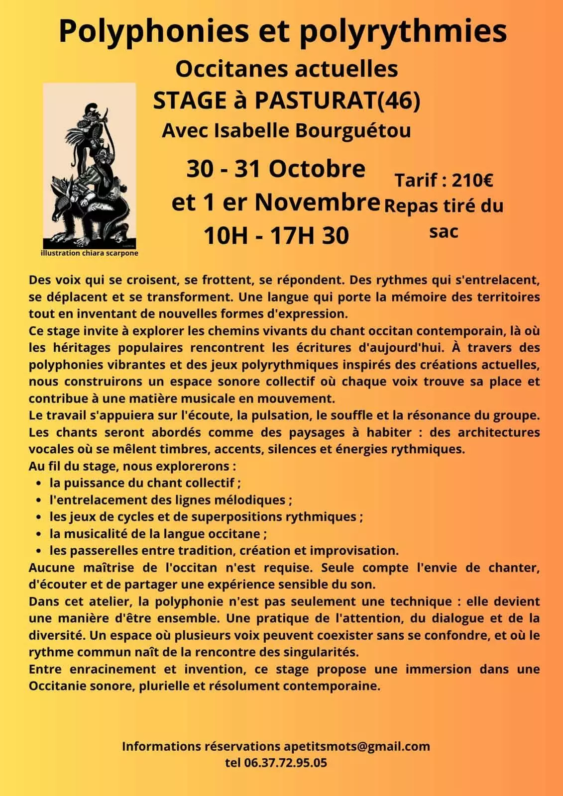 Stage de polyphonies à Pasturat