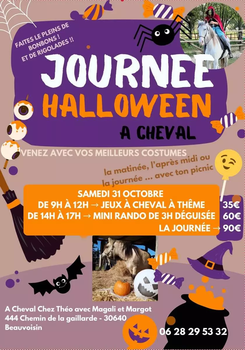 Journée Halloween à cheval