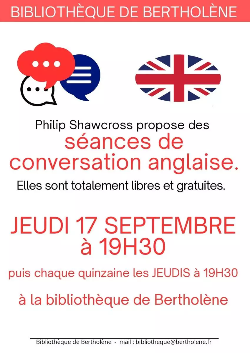 Séances de conversation anglaise