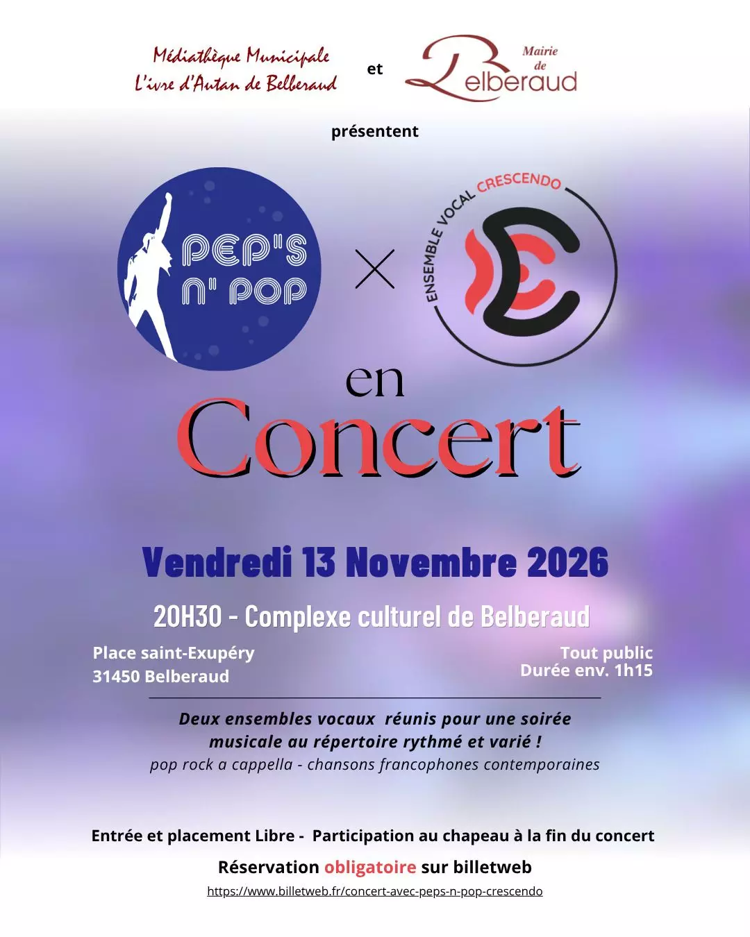 Concert Ensembles Vocaux - Pep's N' Pop & Crescendo