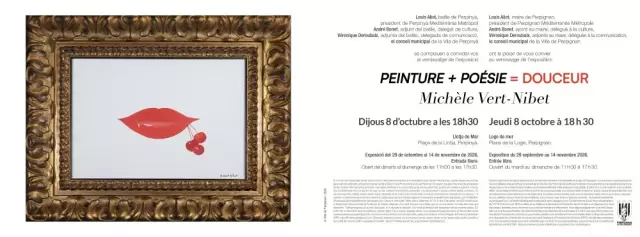 Exposition de Michèle Vert-Nibet - Peinture + Poésie = Douceur