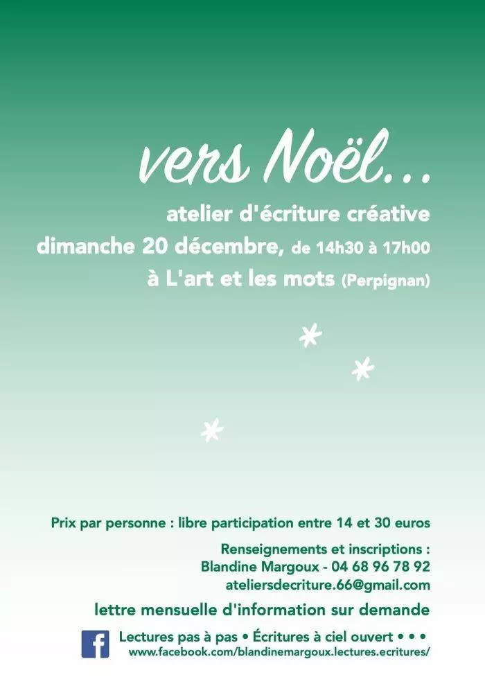 Vers Noël • Atelier d'écriture créative