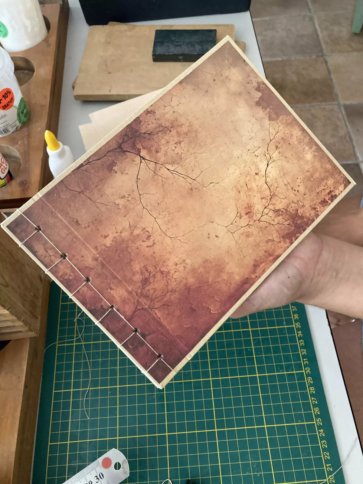 Je créé mon carnet avec la reliure japonaise