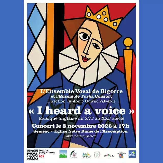 Concert "I heard a voice" par l'Ensemble Vocal de Bigorre
