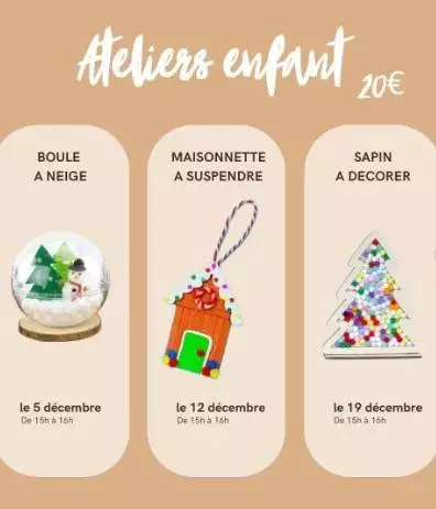 Atelier Enfant Art Floral : Sapin à décorer