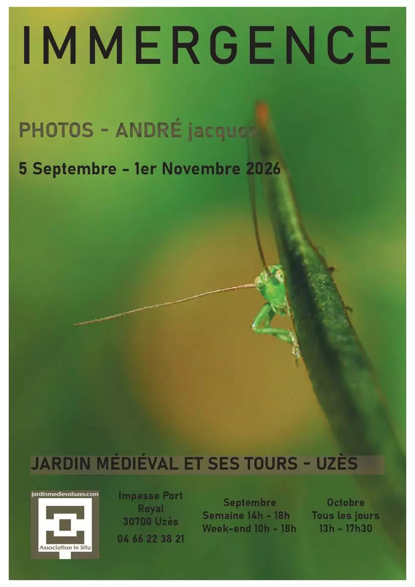 Exposition photographies - Immergence - André Jacques