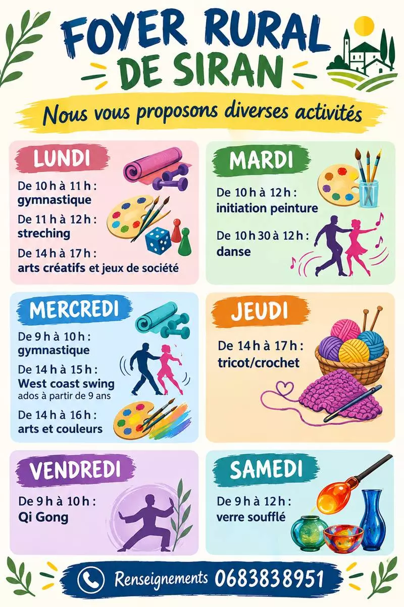 Les Activites du Foyer de Siran