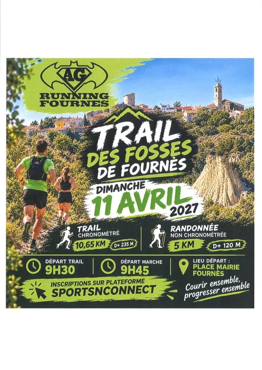 Trail des fosses de Fournès