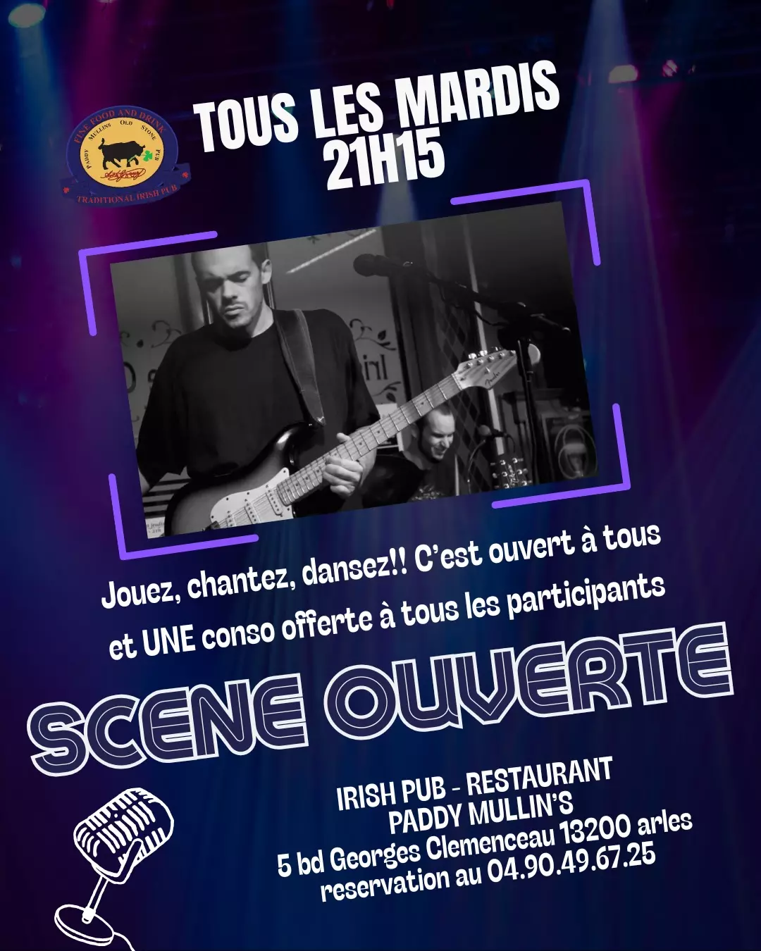 Scène ouverte au Paddy Mullin's