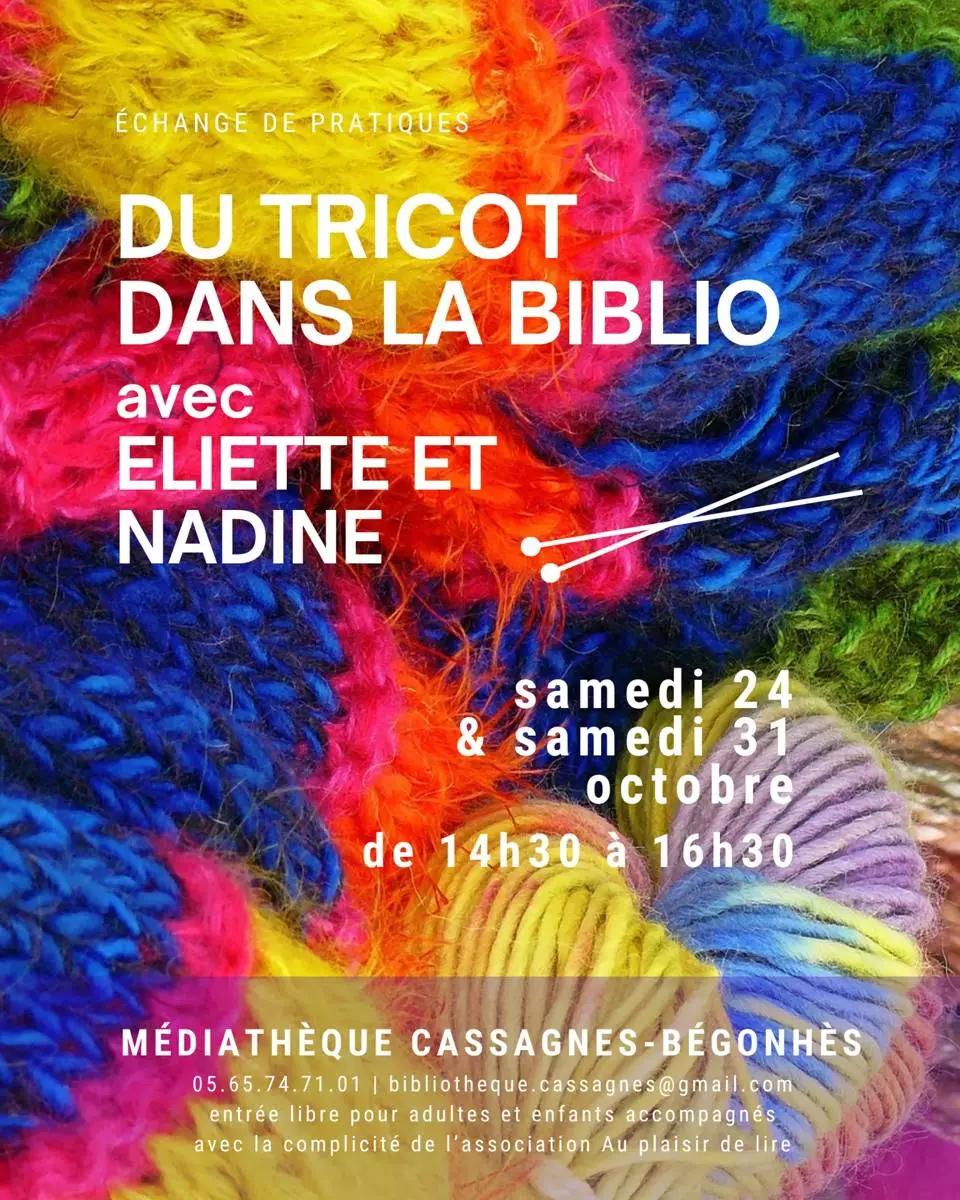 Du tricot dans la biblio