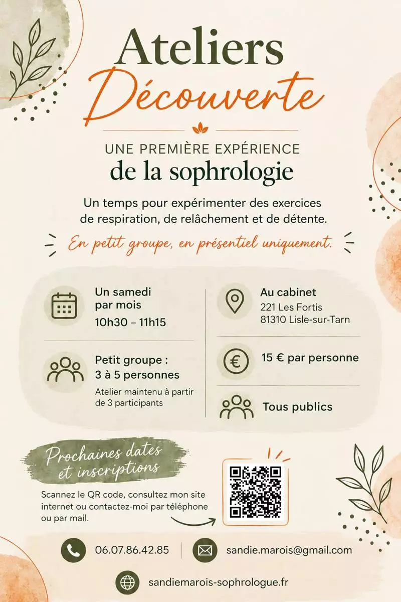 Ateliers « Découverte » de la Sophrologie