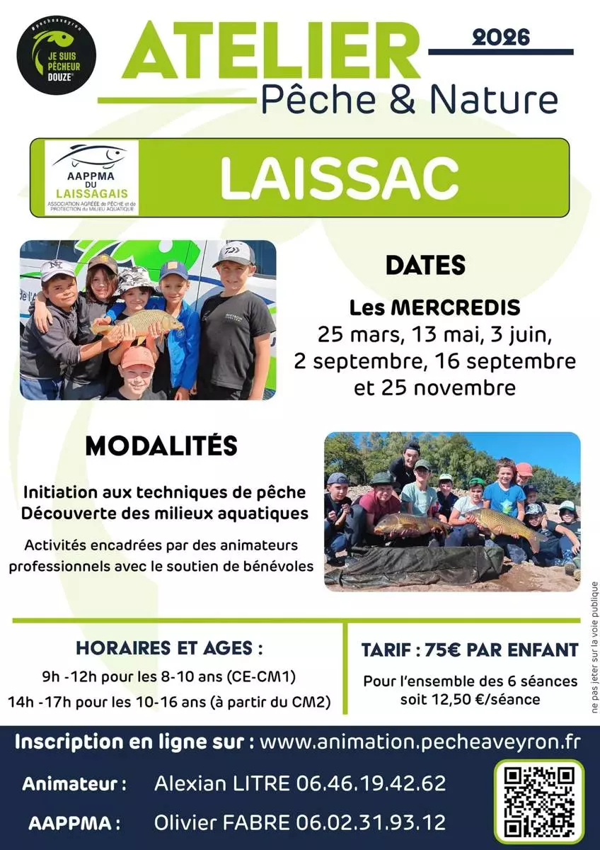 Atelier pêche et Nature à Laissac