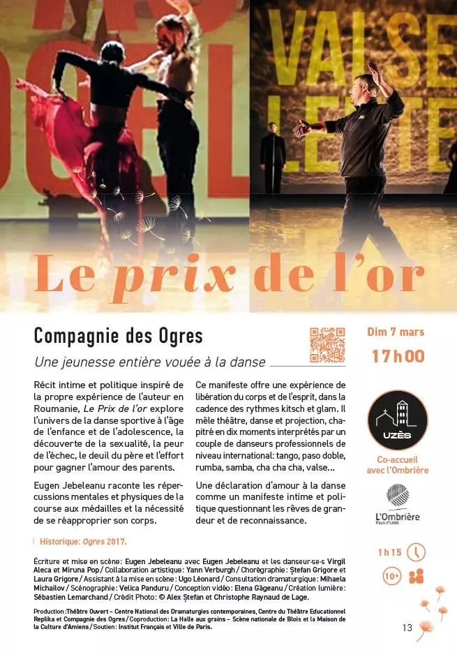 Théâtre - Le prix de l'or