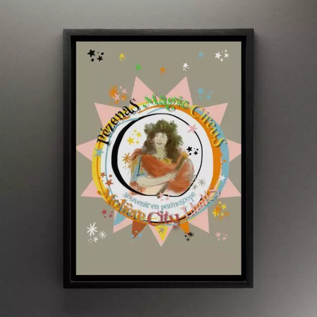 "Pézenas Magic Circus" est une série graphique itinérante en hommage à la ville de Pézenas.