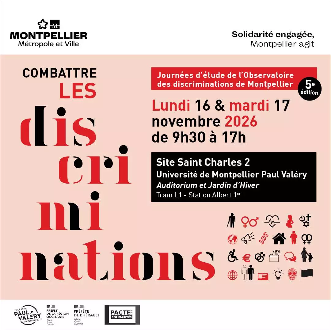 5e édition des Journées d’étude de l'Observatoire des discriminations de Montpellier