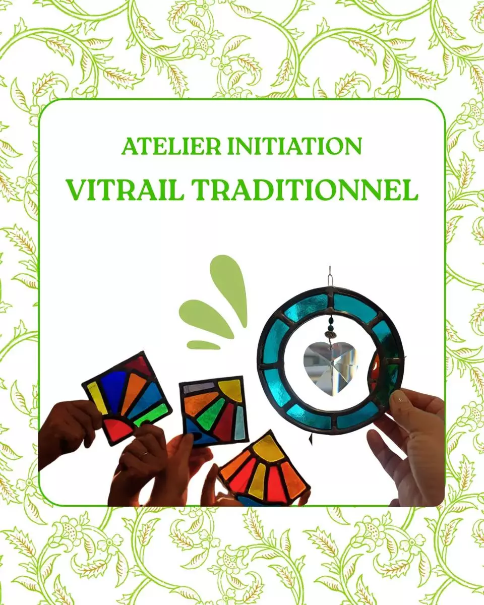 Atelier Initiation vitrail traditionnel - Aubéria l'Atelier