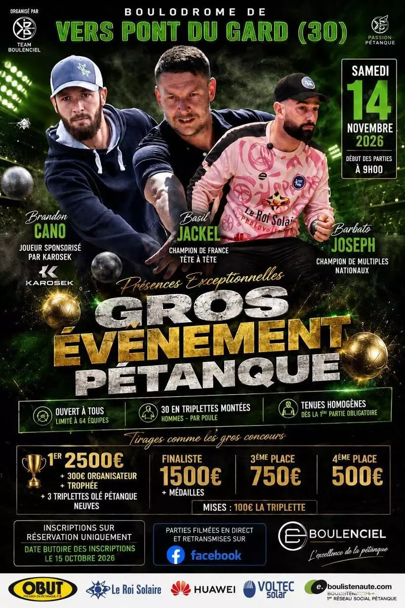 Concours de pétanque