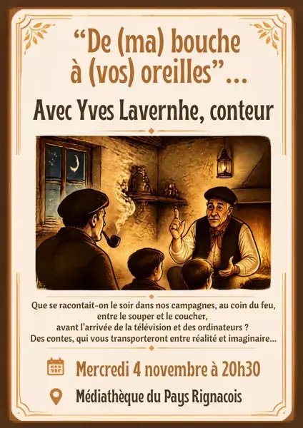Soirée contes avec Yves Lavernhe