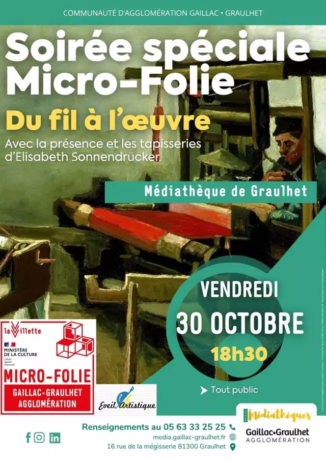 Art Graulhet, le before autour du textile avec la Médiathèque