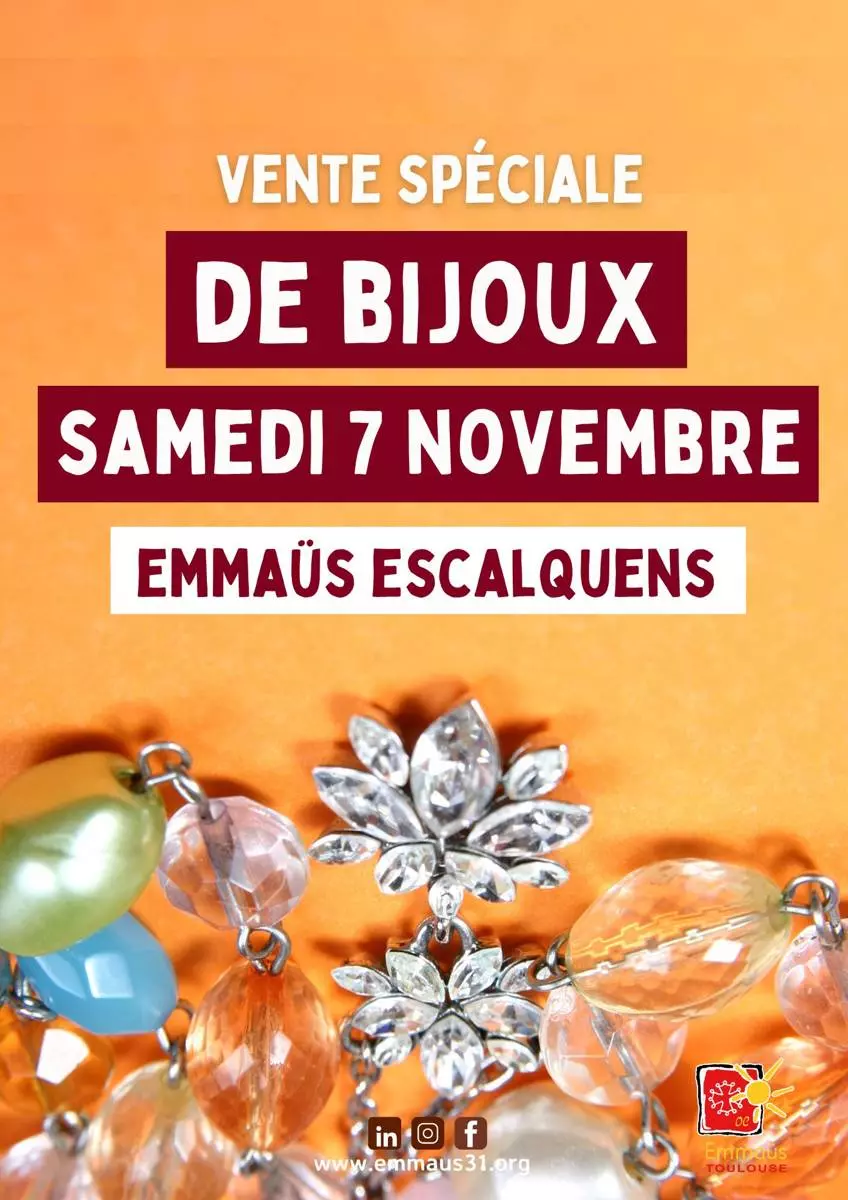 Vente Spéciale de Bijoux à Emmaüs Escalquens