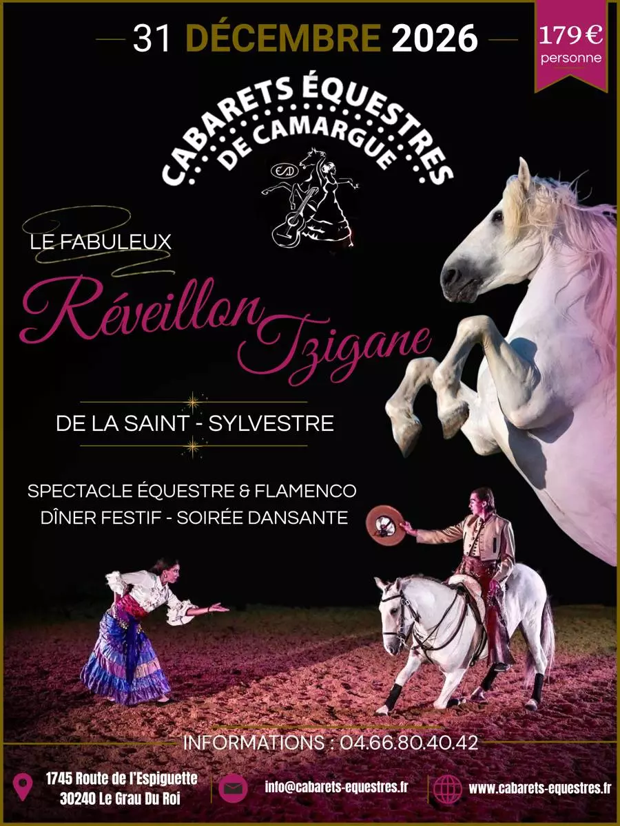 Réveillon et Jour de l'An - Cabaret Équestre de Camargue