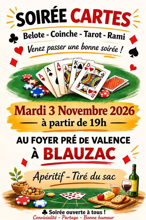 Soirée Cartes