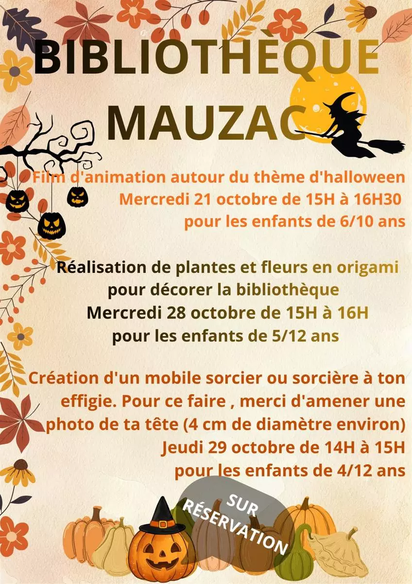 Halloween à la Bibliothèque de Mauzac