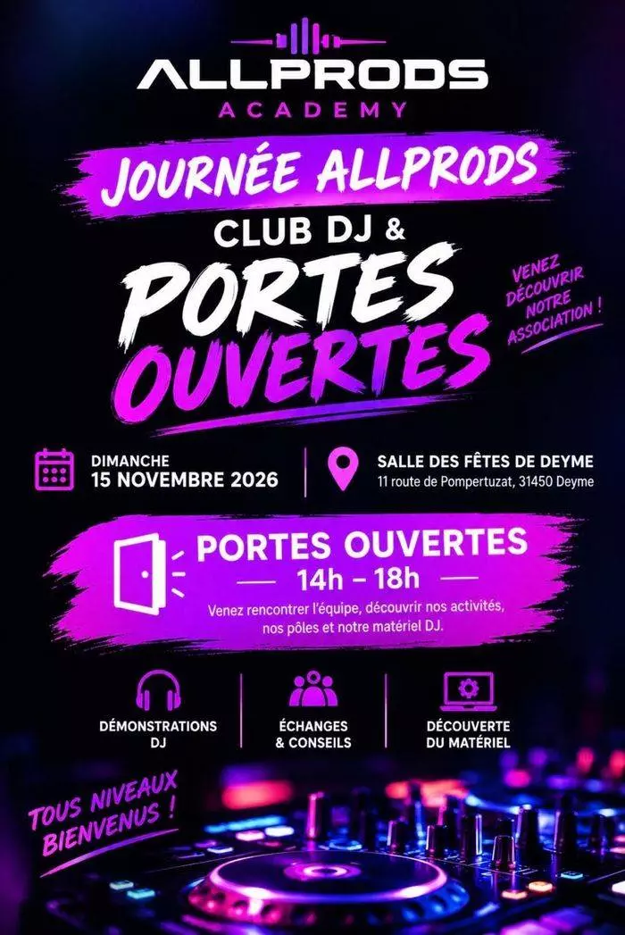 Journée Portes Ouvertes - Club DJ