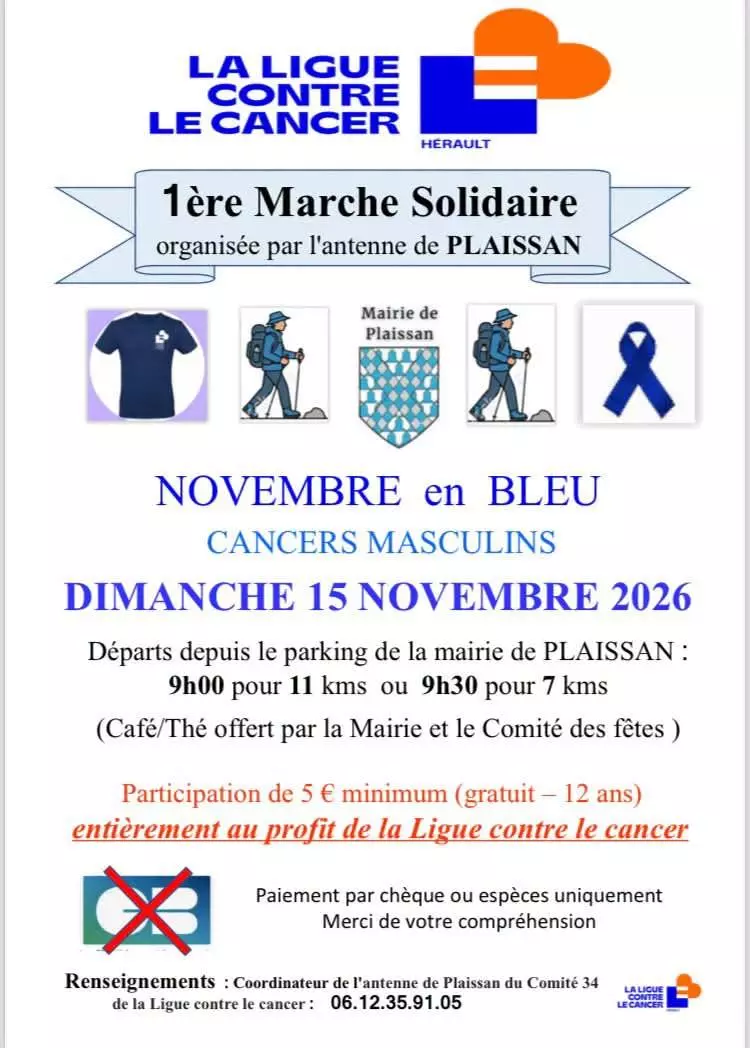 Marche Solidaire : Cancers Masculin
