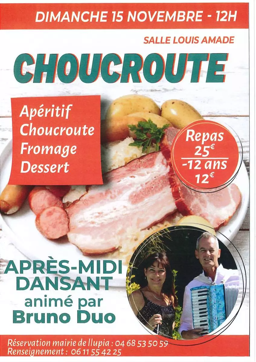 Repas Choucroute et Après-Midi Dansante