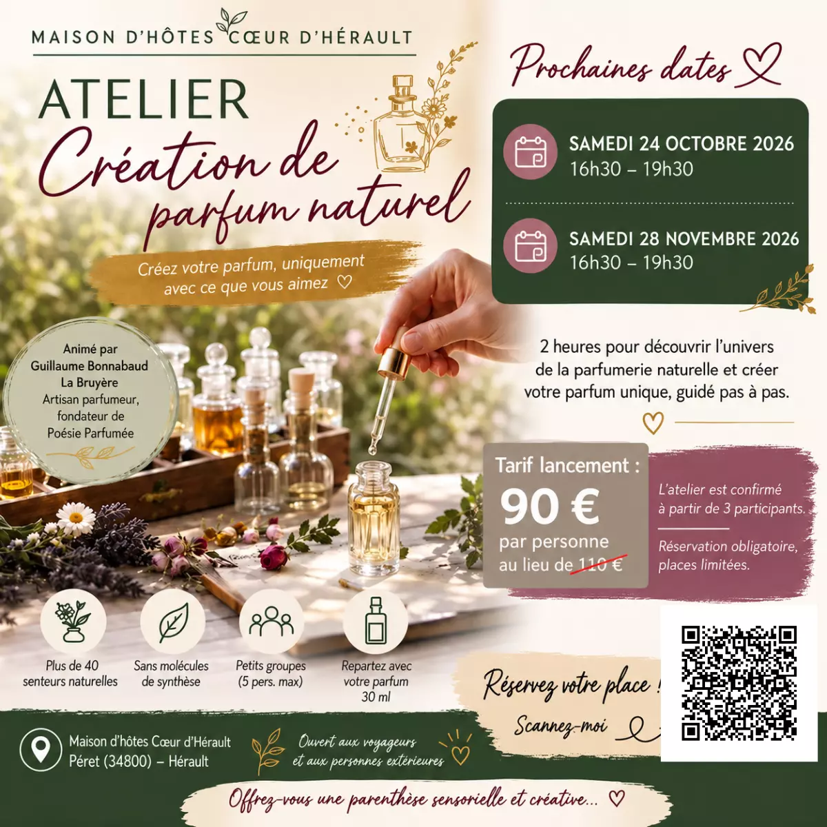 Atelier Création de Parfum Naturel