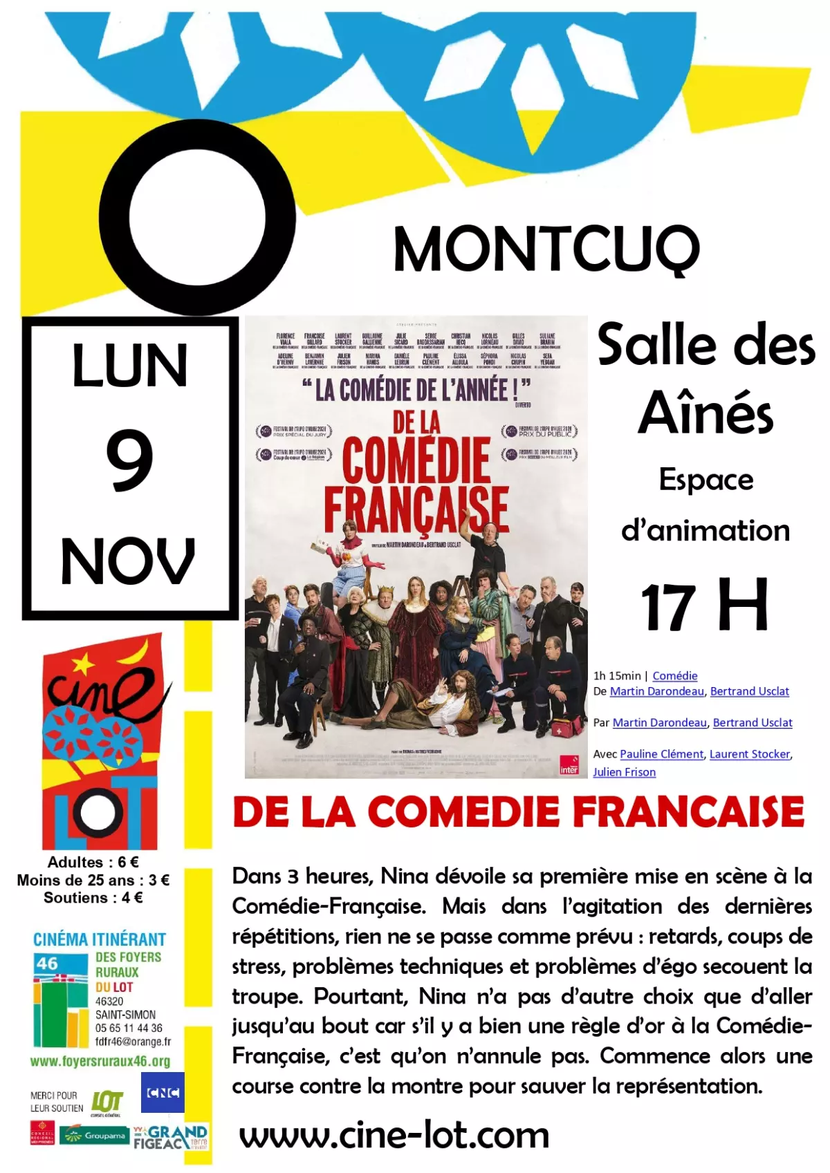 Ciné-Lot : "De la Comédie Française"