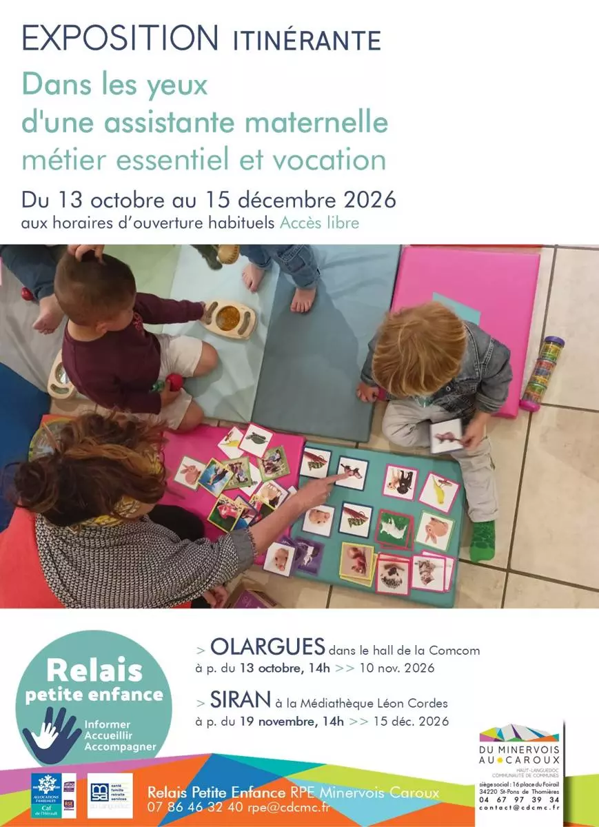 Expo "Dans les Yeux d'Une Assistante Maternelle, Métier Essentiel et Vocation"