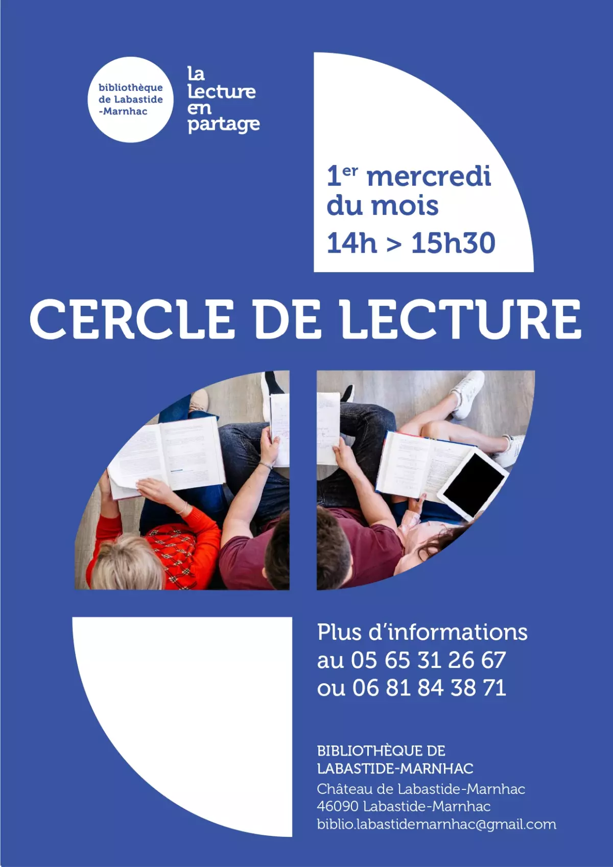 Cercle de lecture à la bibliothèque de Labastide-Marnhac