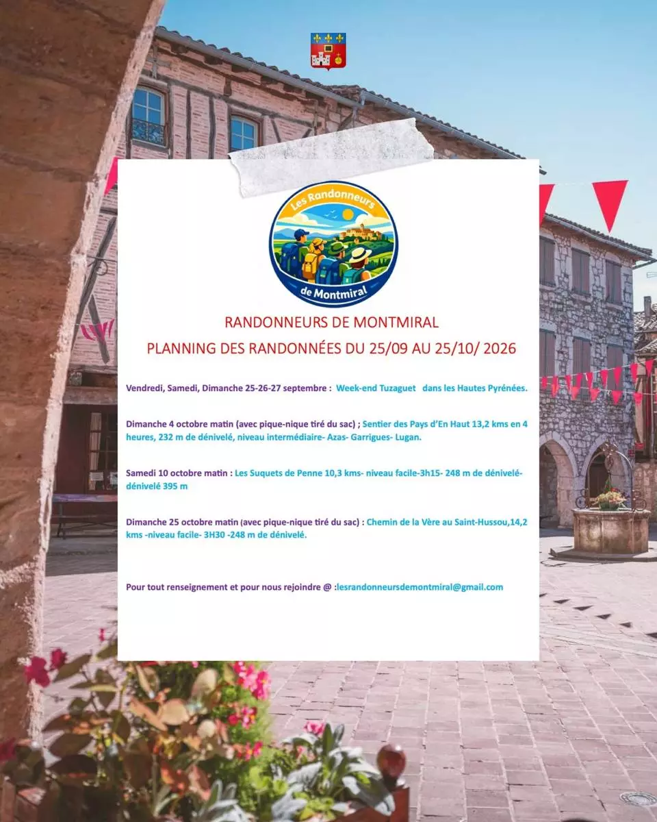 Les randonnées de Montmiral