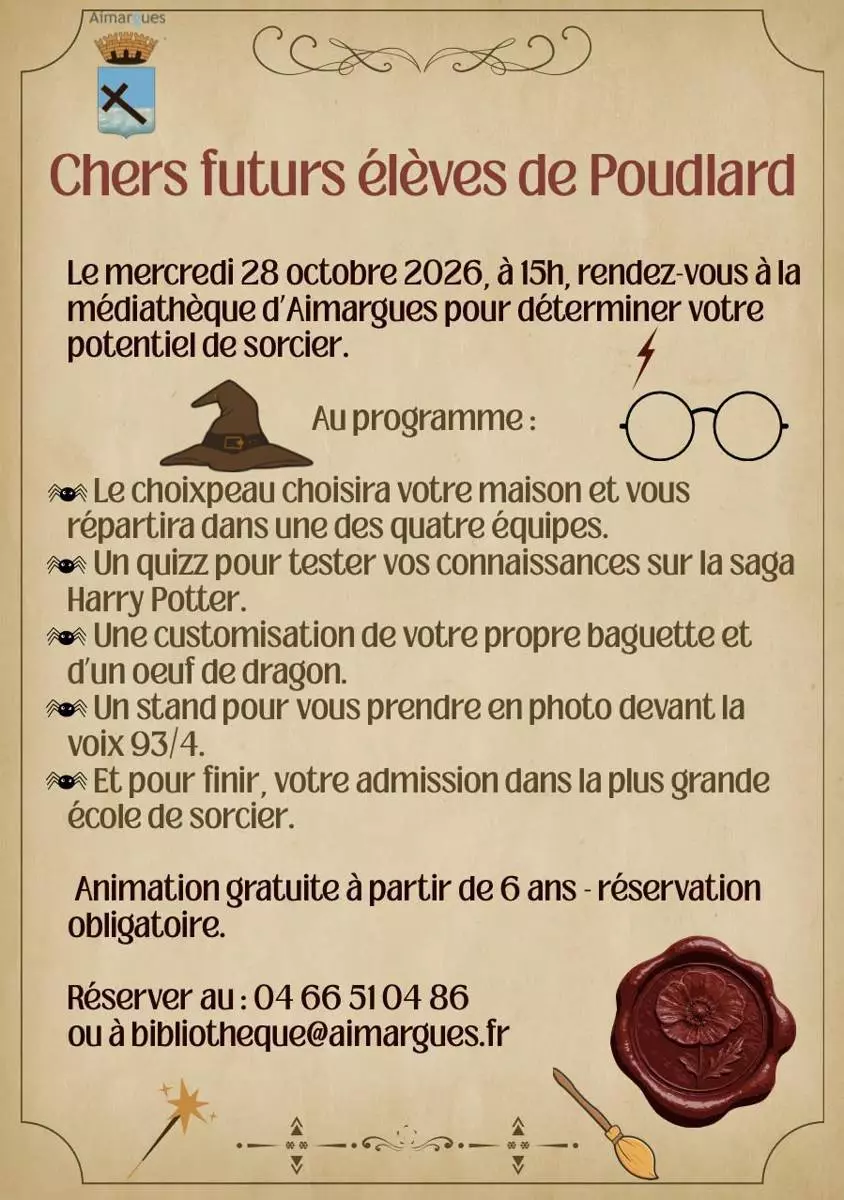 Ateliers Harry Potter