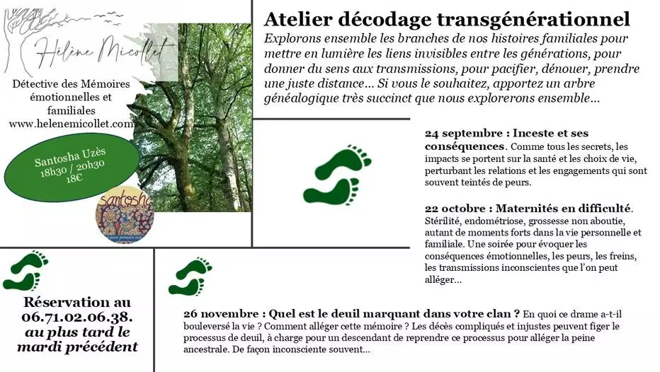 Atelier -Décodage transgénérationnel