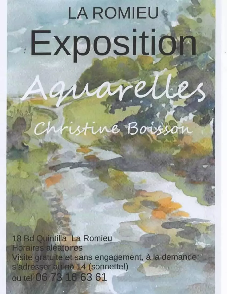 Exposition Aquarelles - Christine Boisson