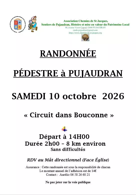 Randonnée pédestre à Pujaudran