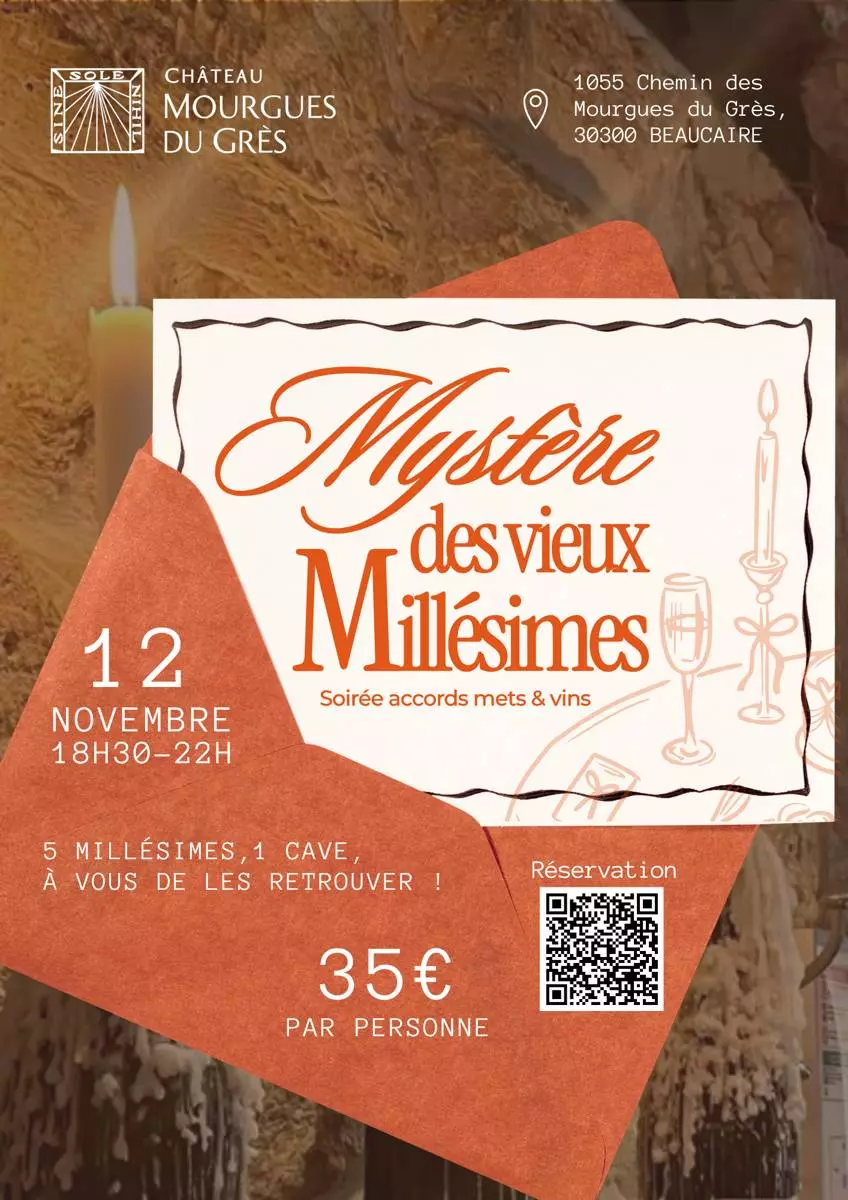 Mystère des Vieux Millésimes - Soirée accords mets & vins