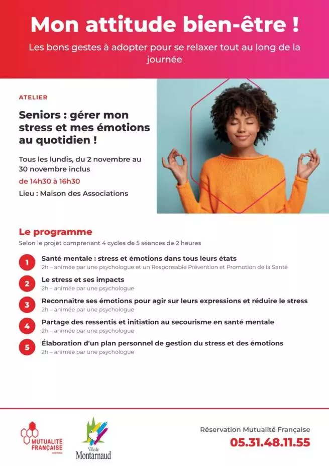 Atelier : Gérer Mon Stress et Mes Émotions au Quotidien