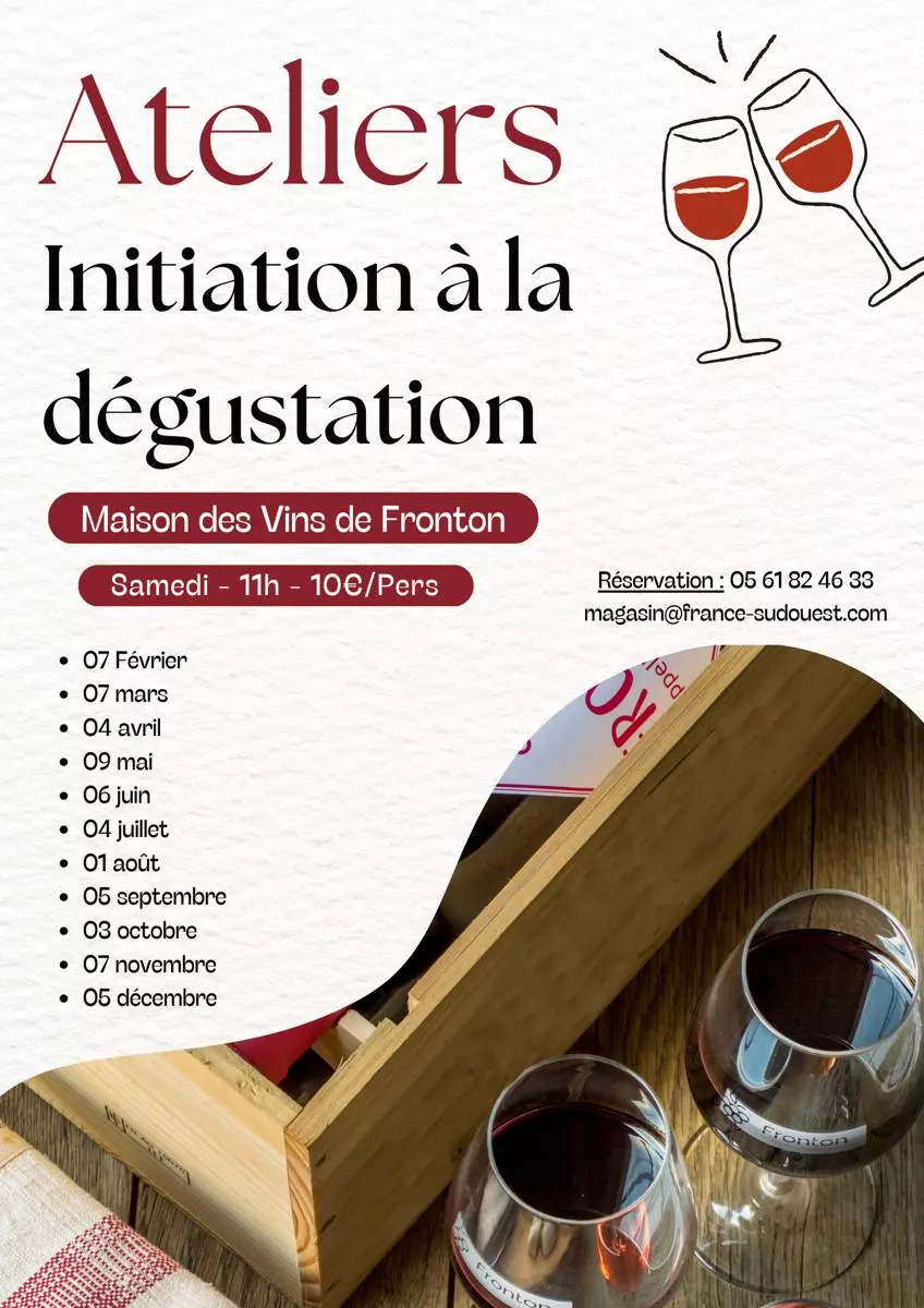 Ateliers Initiation a la Degustation de Vins