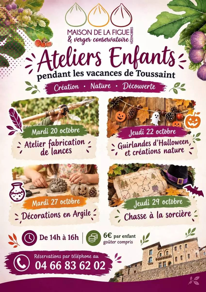 Ateliers enfants - Vacances de Toussaint